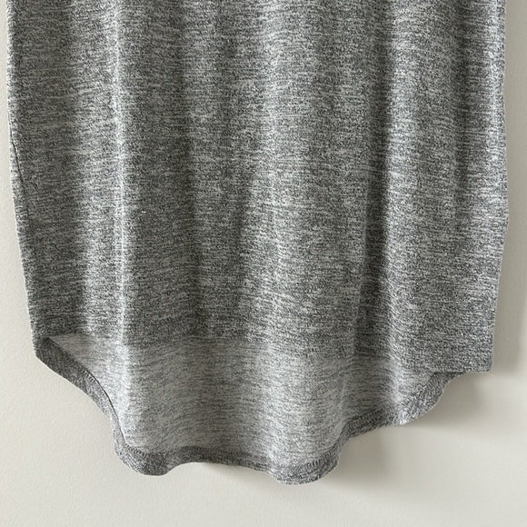 Market & Spruce Sam Hi-Lo Short Sleeve Tee Round Neck Light Weight Small Gray - Picture 4 of 7